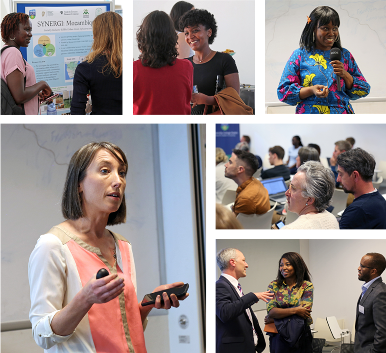 Collage of photos of people